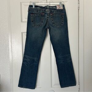 True Religion low rise straight leg ankle jeans size 27